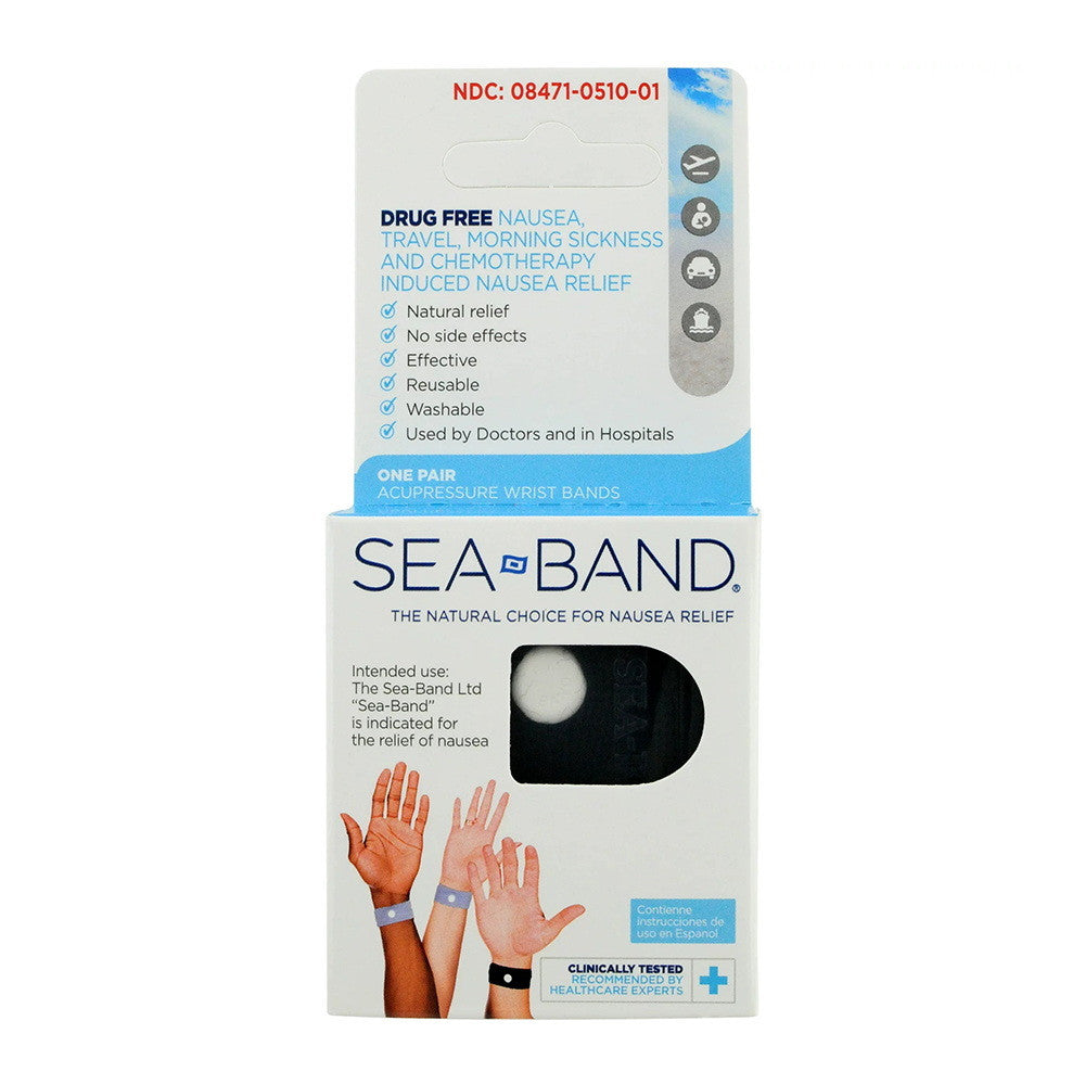 Sea-Band Travel And Morning Sickness Relief Acupressure Wrist Bands - 1 Pair